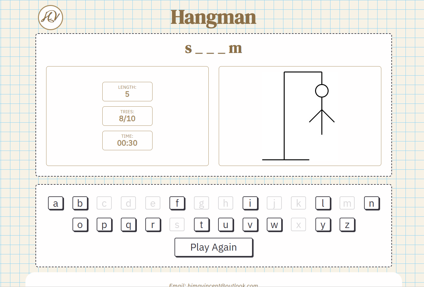 Hangman screenshot